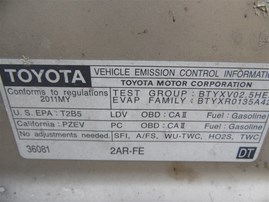 2011 Toyota Camry LE Tan 2.5L AT #Z22075